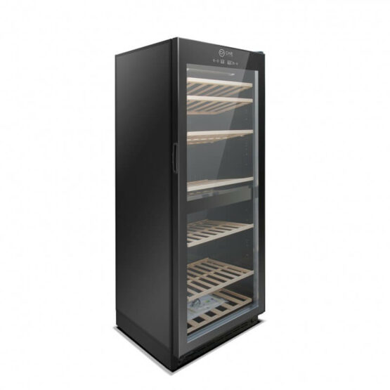 Vinoteca Cave Vinum CV 111 2T NEGRO lateral cerrada Vinoteca Cave Vinum CV 111 2T NEGRO lateral cerrada