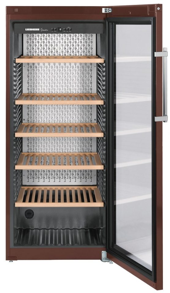 Vinoteca Liebherr WKT4552 abierta puerta cristal