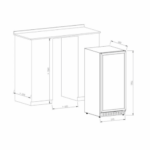 Vinoteca Vinobox 110 GC 2T Negra 2