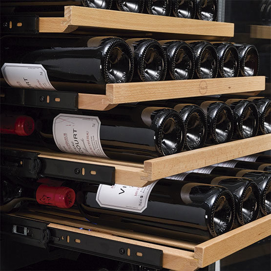 Vinoteca Vinobox 168 GC 2T Negra