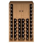 Botellero pino Godello 46 botellas con 2 puertas altas EX2515 arriba