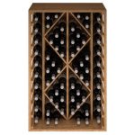 Botellero pino Godello 60 botellas con 2 rombos EX2530 arriba