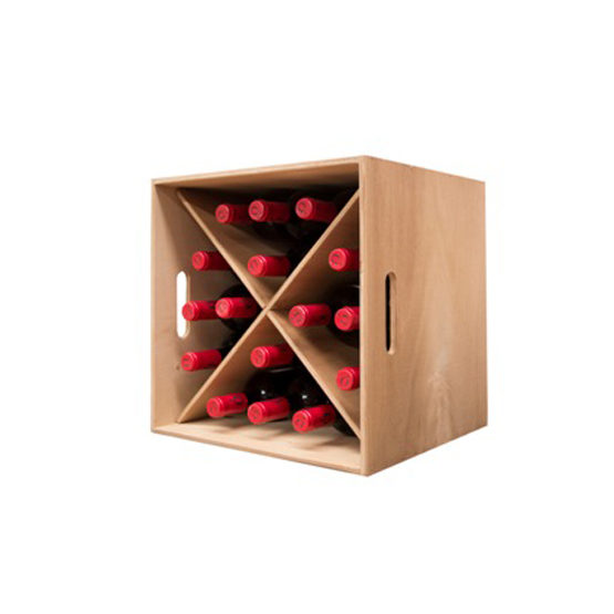 Cubo de Tablero laminado teñido en color roble