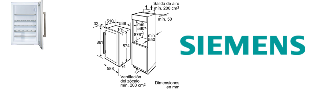 VINOTECA integrable siemens