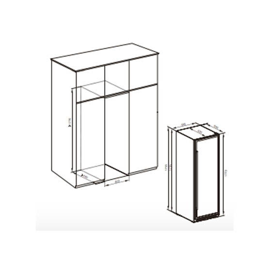 Vinoteca Cave Vinum CV 94 BL Monotemperatura medidas