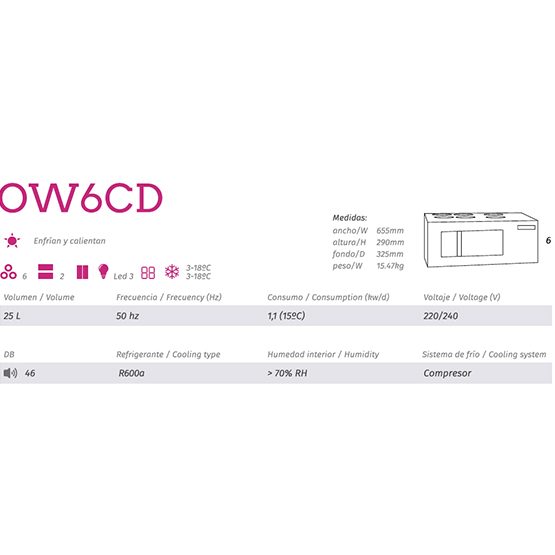 Enfriador Cavanova OW06CD