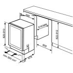 Vinoteca Smeg CVI638N Medidas