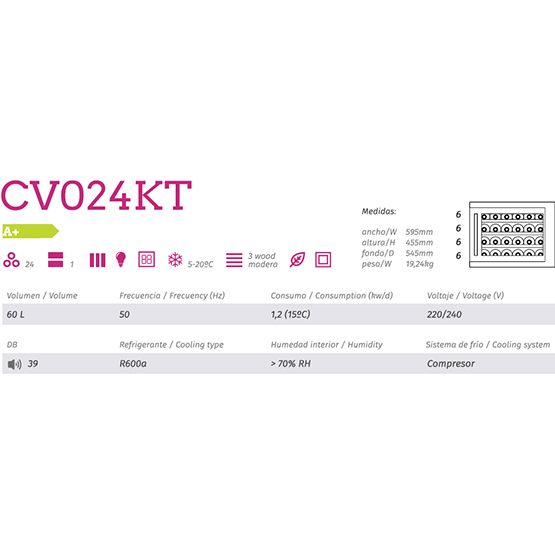 Vinoteca Cavanova CV024KT