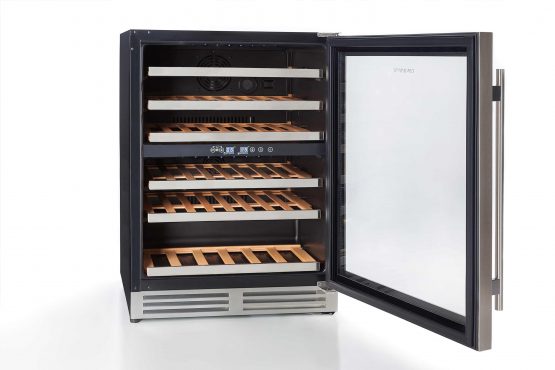 Vinoteca Cavanova CV046DT abierta lateral