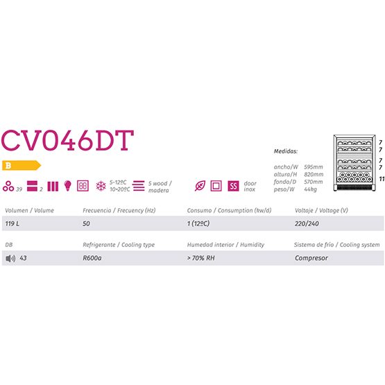 Vinoteca Cavanova CV046DT