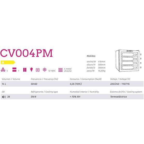 Vinoteca Cavanova CV004PM