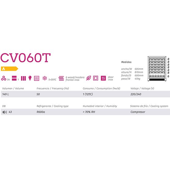Vinoteca Cavanova CV060T