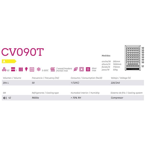 Vinoteca Cavanova CV090T