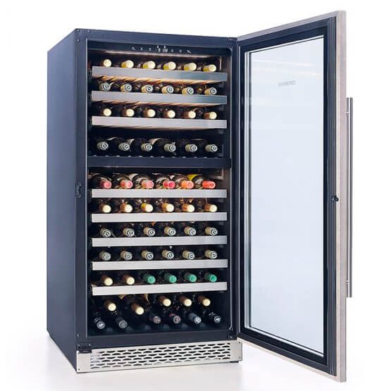 Vinoteca Cavanova CV120DT abierta
