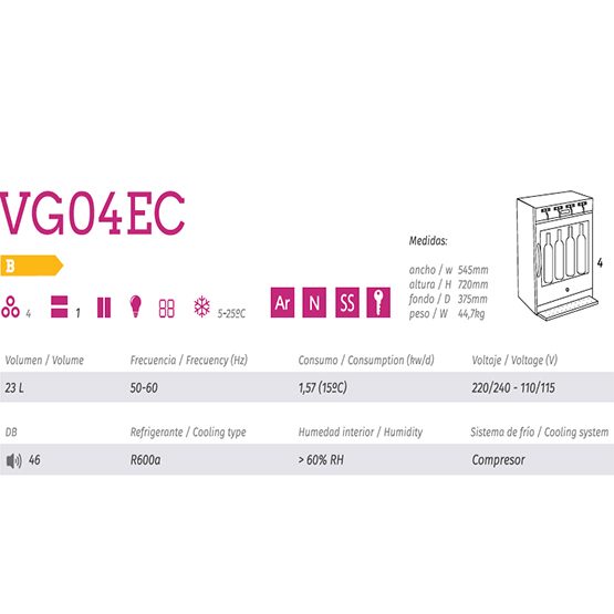 Dispensador Cavanova VG04EC