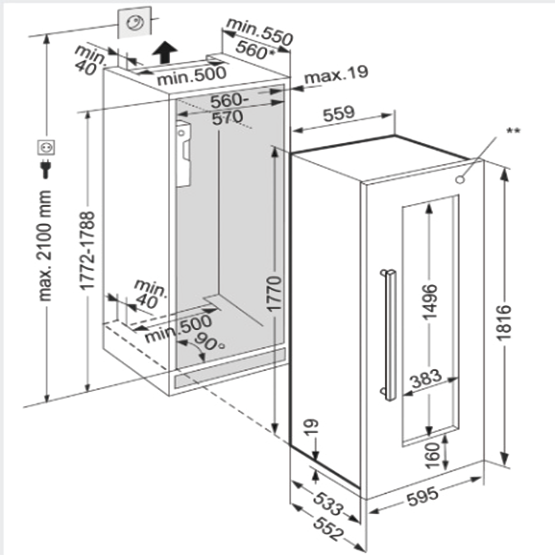 Vinoteca LIEBHERR EWT df 3553