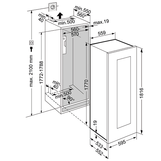 Vinoteca LIEBHERR EWT gb 3583