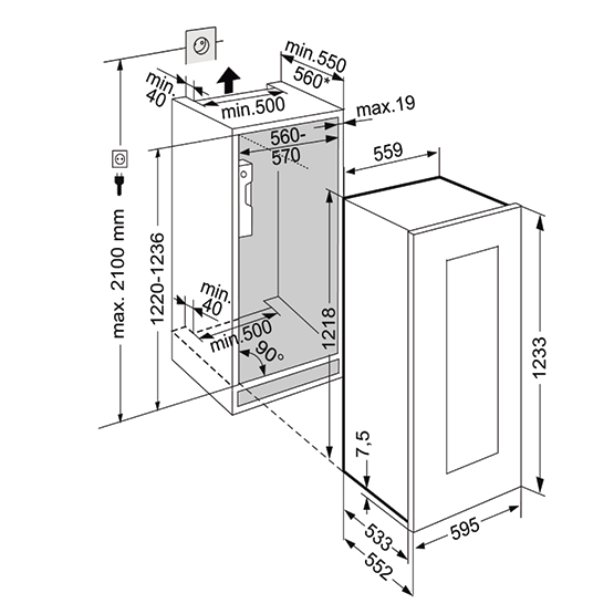 Vinoteca LIEBHERR EWT gw 2383