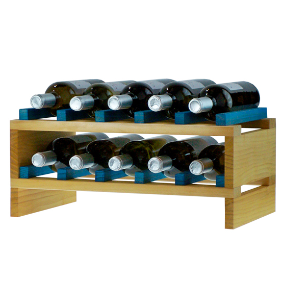Botellero vino 40 botellas en madera → Botellero Godello EX2034