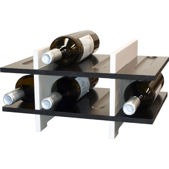 botellero estanteria vinos 4 botellas negro botellero estanteria vinos 4 botellas negro