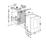 Vinoteca Liebherr EWTgb 1683 puerta abierta abierta lleba plano encastre