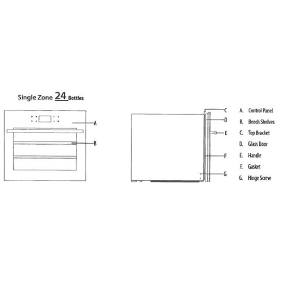 Como instalar Vinoteca Cave Vinum CV 24 CE