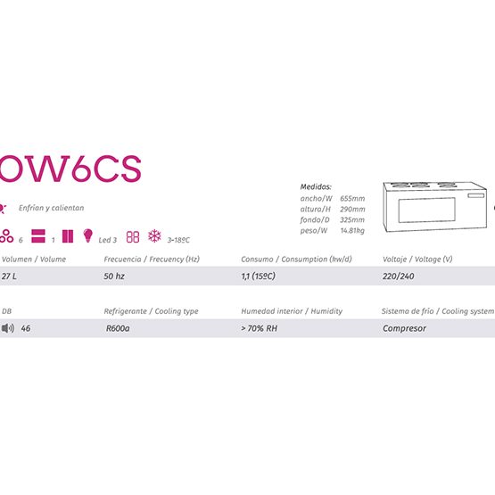 Enfriador Cavanova OW06CS