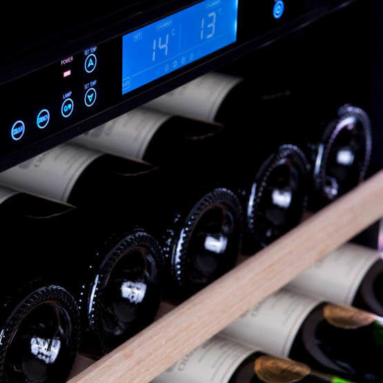 Vinoteca PEVINO P46S HHWN 38 BOTELLAS BLANCO VINOTECA DOS TEMPERATURAS ENCASTRABLES DETALLE