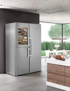 Nevera con Vinoteca SBSes 8486