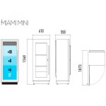 Vinoteca Enofrigo Miami Mini plano