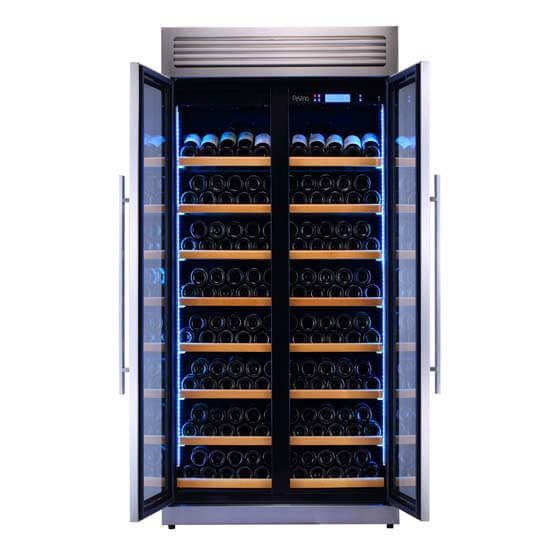 Vinoteca Pevino Pro H320F 2T S Acero abierta