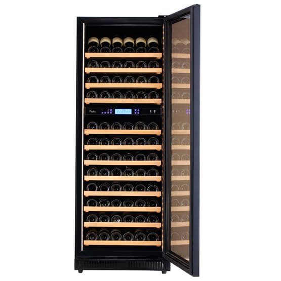 Vinoteca Pevino P120D HHB negro mutitemperatura abierta