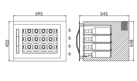 Vinoteca Cavanova cv024KT medidas