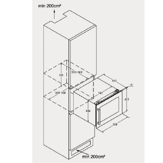 Vinoteca Caviss SLE123TBE4 Plano encastre