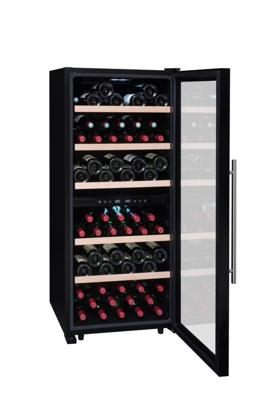 Vinoteca La Sommeliere SLS102DZ abierta Vinoteca La Sommeliere SLS102DZ abierta
