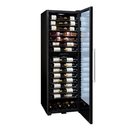 Vinoteca La Sommeliere PF160DZ abierta frontal