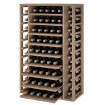 Botellero Pino Godello 65 botellas con 9 baldas extraibles ER2540 extraibles
