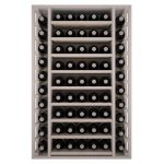 Botellero Pino Godello 65 botellas con 9 baldas extraibles EW2540 frontal
