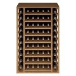 Botellero Pino Godello 65 botellas con 9 baldas extraibles EX2540 arriba