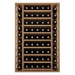 Botellero Pino Godello 65 botellas con 9 baldas extraibles EX2540 frontal