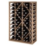 Botellero pino Godello 60 botellas con 2 rombos ER2530