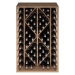 Botellero pino Godello 60 botellas con 2 rombos ER2530 arriba