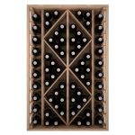 Botellero pino Godello 60 botellas con 2 rombos ER2530 frontal