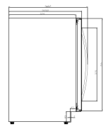 DIMENSIONES PUERTA Y REJILLA, CLE 244 SBE4