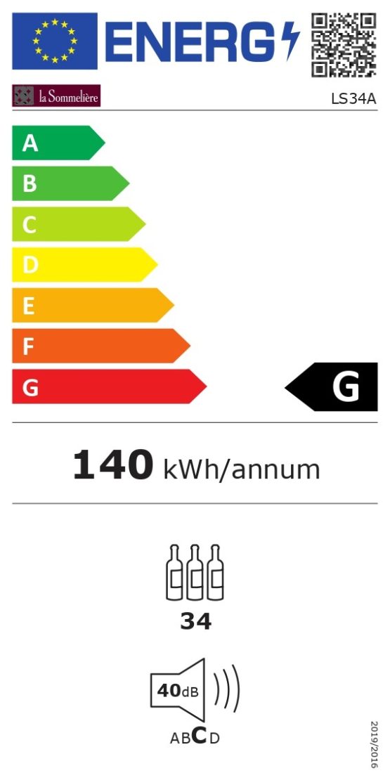 VINOTECA LA SOMMELIERE ls34a CLASE G