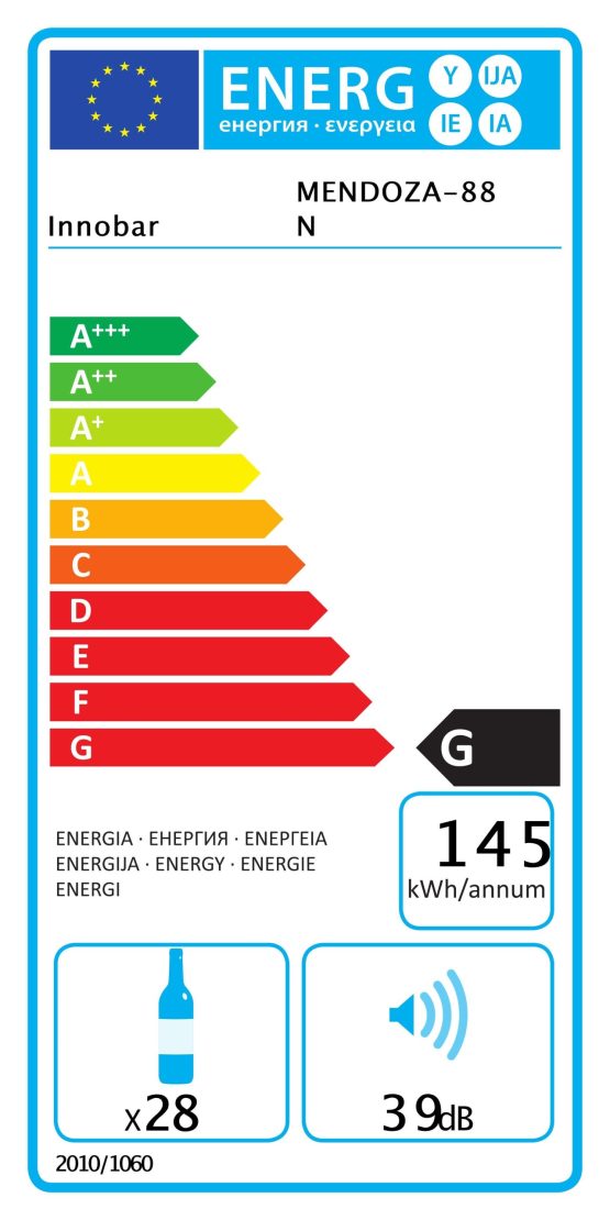 Vinoteca Caveplus CPSN 28 1T by Innobar clase G A