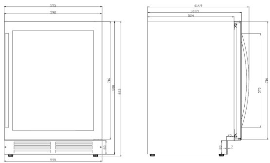 Vinoteca Caviss CLEN246TBE4 plano encast Vinoteca Caviss CLEN246TBE4 plano encast