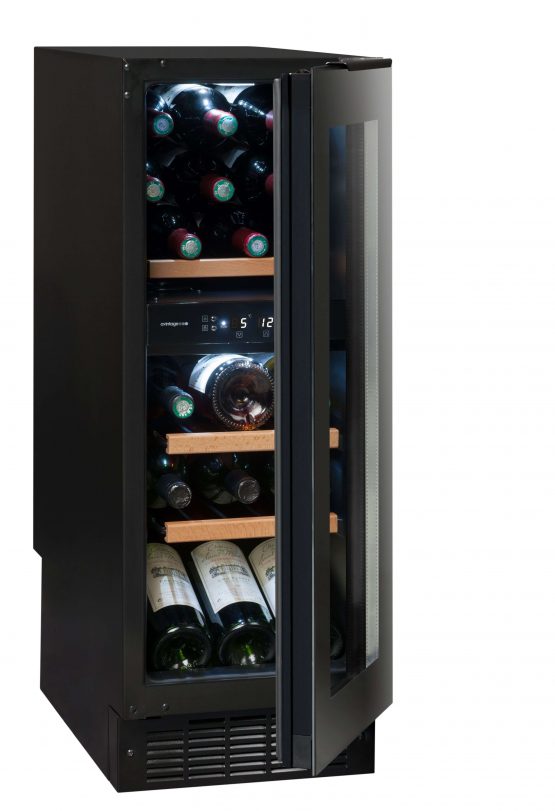 Vinoteca Aintage AVU18TDZA abierta llena Vinoteca Aintage AVU18TDZA abierta llena