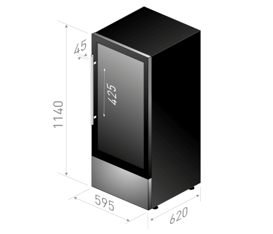 Vinoteca Le Chai CPS 52X Medidas