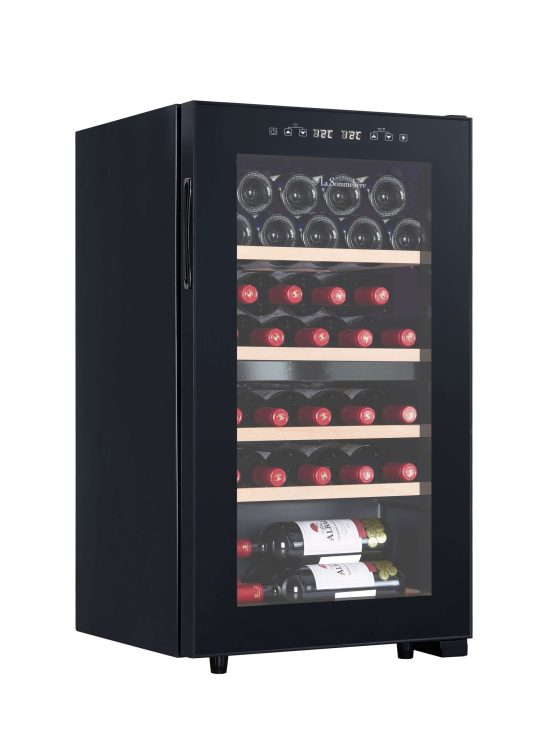Vinoteca La Sommeliere SLS32DZNegra lateral Vinoteca La Sommeliere SLS32DZ - Imagen 3